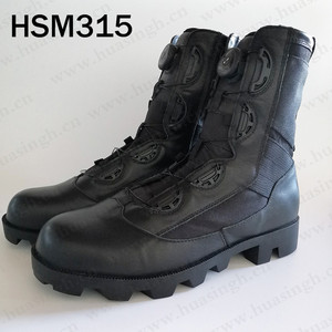 ZXY, Botas de combate de diseño especial con hebilla rotativa Popular en <span class=keywords><strong>Indonesia</strong></span> Botas tácticas sin marcas de cuero de grano completo HSM315 - Product Image 4