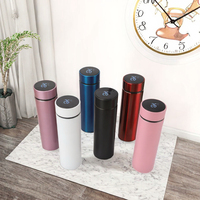 Thermos isotherme à vide avec affichage numérique de la température LED intelligent, design classique, bouteille d'eau en acier inoxydable