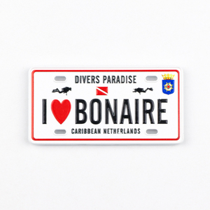 Изготовление на заказ сувенирных металлических магнитов на холодильник из цинкового сплава в виде номерных знаков автомобилей для туристов Бонаиры - Product Image 4