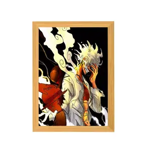 Lámpara de Arte de foto personalizada 3D casa Naturaleza muerta pintura iluminada sol Led ilustraciones pared artes lámpara de noche 40 60 de moda 10000 - Product Image 1