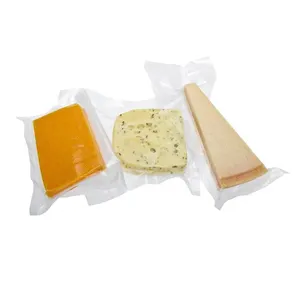 Food Grade Wholesale Laminated Material Meat Vegetables Cheese Plastic Pouch Clear Poly Bags For Frozen Food