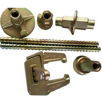 Écrou à oreilles 15/17 / Barre de liaison / Serre-câble rapide en acier pour coffrage de colonne, verrouillage rapide pour béton de construction
