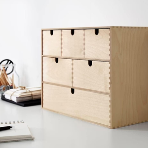 Tủ sách bằng gỗ bạch dương ván ép tủ cho phòng ngủ nhỏ bằng gỗ ngực của ngăn kéo gỗ hiện đại lưu trữ ngăn kéo - Product Image 3