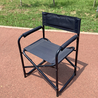 Chaise pliante légère Rouser pour le camping, la pêche, les pique-niques, chaise portable avec accoudoirs, structure en métal