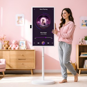 Pantalla Táctil LCD Portátil de 32 Pulgadas, Android 15, Mini Smart TV Inalámbrico con Batería para Investigación y Avances en Fitness - Product Image 1