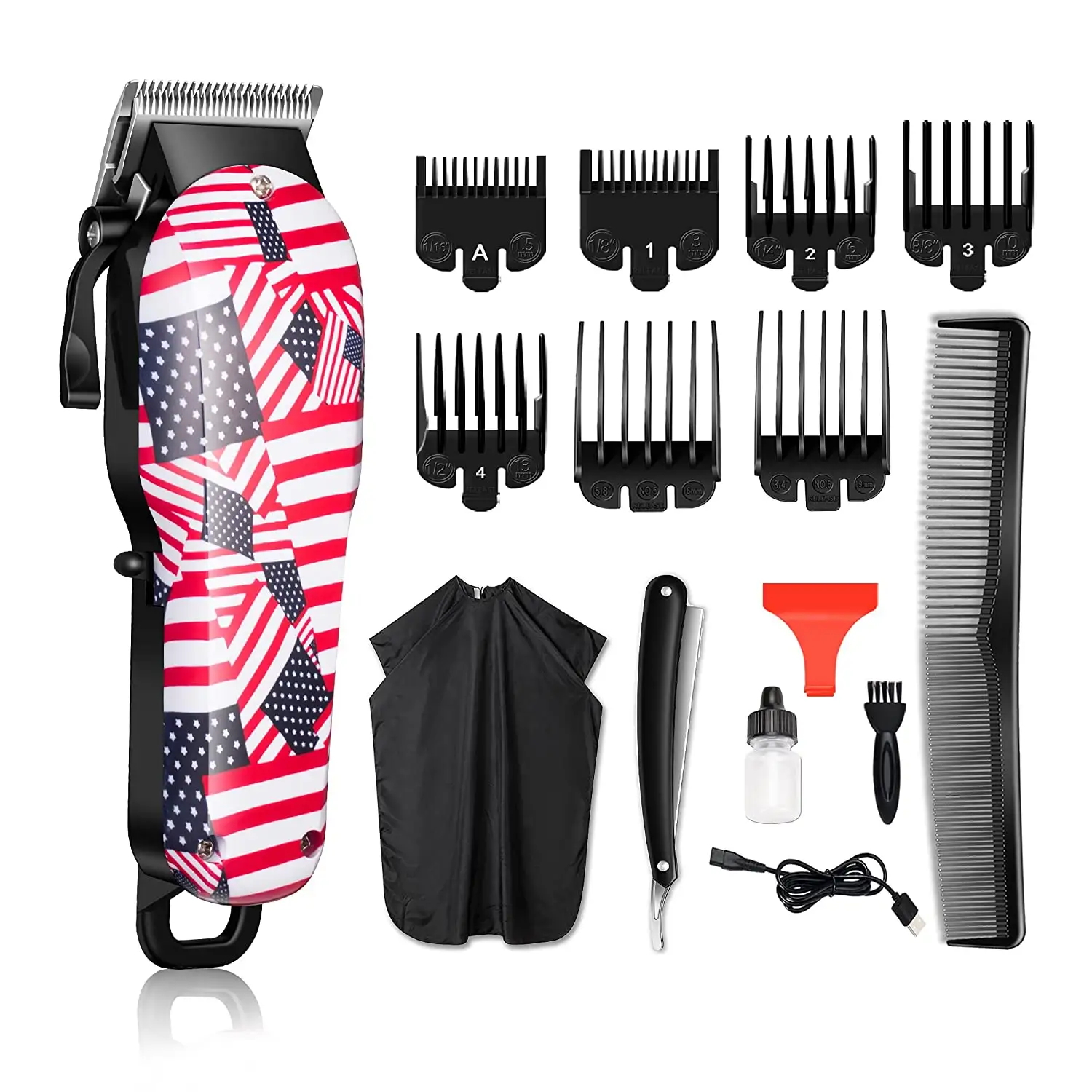 MRY Hair Clippers Men Professional Cordless Clippers Hair Cutting Rechargeable Hair Trimmer For Men Grooming Kit