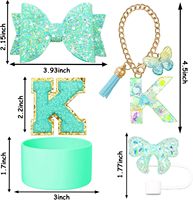 Lot de 8 accessoires pour gobelet de 40 oz : poignée, embout de paille, couvercle, base de protection, bouchon anti-déversement, poignée (gobelet non inclus)