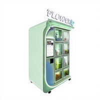 Distributeur Automatique Intelligent de Fleurs Réfrigérées OEM, Distributeur de Bouquets 24h/24, 8 Casiers, Kiosque Floral en Libre-Service