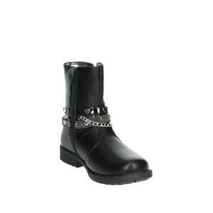 Bottines basses pour filles noires, hauteur du talon 34 mm, noires - Product Image 5