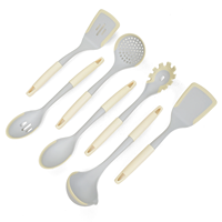 Ensemble de 7 ustensiles de cuisine en nylon et silicone, spatule, cuillère, accessoires de cuisine, outils de cuisson