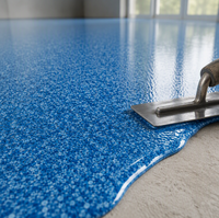 Peinture époxy pour sols en sable coloré, revêtement époxy liquide auto-nivelant pour sols en ciment, garages et sols industriels