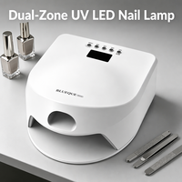 Lampe à ongles en plastique 168W avec logo personnalisé, UV LED 57 perles, double zone, professionnelle, haute puissance, séchage rapide du gel, directement de l'usine, pour salon