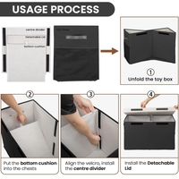 Organisateur de maison multifonctionnel personnalisé, conteneur empilable pour placard, bac en tissu pliable, boîte de rangement pour jouets, boîte de rangement pour vêtements