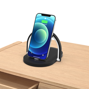 <span class=keywords><strong>Lampe</strong></span> de bureau multifonctionnelle 3 en 1 15W Chargement rapide sans fil Support réglable pour téléphone de table Chargeur avec <span class=keywords><strong>lampe</strong></span> de chevet - Product Image 1