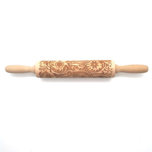 Tùy Chỉnh Giáng Sinh Phạm Vi Mô Hình Khắc Gỗ Dập Nổi Cán <span class=keywords><strong>Pin</strong></span> Nướng Bánh Cookie Mì Bánh Quy Fondant Khắc Con Lăn <span class=keywords><strong>Pin</strong></span> - Product Image 3