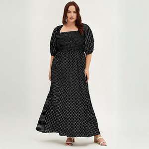 Vêtements personnalisés pour femmes Offre spéciale Été Nouveau col en V Grande taille Robe pour femmes Vente en gros - Product Image 1