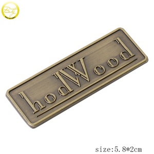Túi Xách Phần Cứng Làm Cho Brass Màu Thương Hiệu Nhãn Dán Nhãn Kim Loại Letters Logo Tự Dính Trên Trường Hợp - Product Image 2