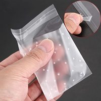 100 pièces/sac Transparent givré blanc Dot OPP Bag pochette auto-adhésive pour bricolage fait à la main bonbons biscuits mariage fête cadeaux emballage