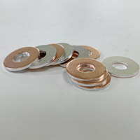 Rondelles plates en composite bimétallique cu-al sur mesure
