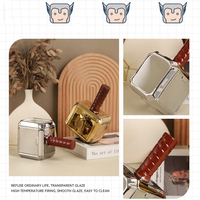 Mug à eau en céramique Marteau de Thor 300 ml, forme tridimensionnelle, drôle, nouveau, unique, tasse à maquillage, qualité alimentaire, sans BPA, compatible lave-vaisselle