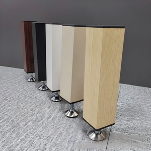 Cloison de plafond en tube carré en alliage d'aluminium à grain de bois avec finition au fluorocarbone pour cuisine et salle de bain, design moderne - Product Image 1