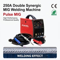 Poste à souder professionnel MIG MAG synergique à double impulsion 250A Promig250, pour soudage avec ou sans gaz, avec bobine de 15 kg et prise pour torche à fil.