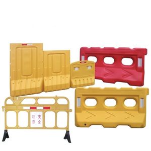 แผงกั้นจราจรแบบเติมน้ำ NonO ขนาด 1.8 เมตร สีเหลืองแดง รั้วสูงพร้อมลูกศรสำหรับความปลอดภัยบนท้องถนน - Product Image 1