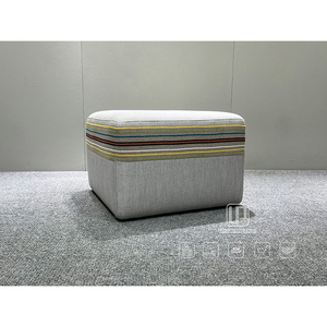 High Quality Custom Foshan Designer Favorite Bedroom Living Room Furniture White Square Fabric <b>Stools</b> & Ottomans Designer Favori - Product Image 5
