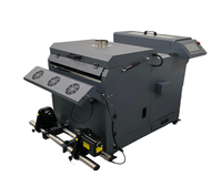 Imprimante DTF manuelle Hybons, nouvelle, 60 cm, double tête, avec secoueur de poudre, impression DTF 602c, transferts, 2200W, machine d'impression de t-shirts DTF