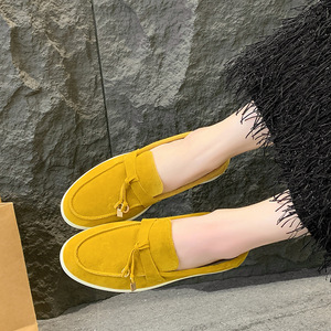 <span class=keywords><strong>Mocassini</strong></span> da <span class=keywords><strong>Donna</strong></span> in Morbida Pelle Scamosciata con Nappa Metallica, Scarpe Basse Slip-on Multicolore, Comode per Camminare, Calzature Casual per Uso Quotidiano - Product Image 3