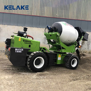 Camion bétonnière vert KELAKE avec chargeur frontal, système entièrement hydraulique - Product Image 5