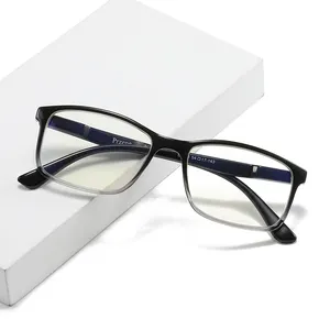 Очки для чтения HW 1183 с защитой от синего света, пластиковые пресбиопические очки высокого разрешения под заказ, оптические оправы для чтения