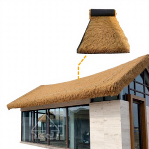 Chinese Manufacturer <strong>Custom</strong>-made 100% HDPE Sturdy Backing Synthetic Thatched <strong>Roof</strong> with Anti-aging Properties. - Product Image 1