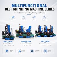 Machine à polir en acier inoxydable MECOR pour le rondissage des bords, le décapage des traces, le polissage sans tourbillons, faible bruit, haute rigidité, puissance 9 kW
