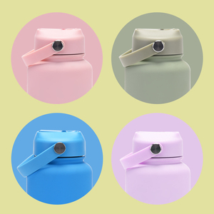 Termo Deportivo Portátil Ecológico de Acero Inoxidable de 1000ml con Doble Pared Aislada al Vacío, Tapa con Revestimiento de Goma Mate y Acabado en Polvo, Estilo Americano - Product Image 4