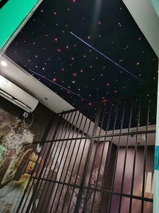Ensemble de panneaux de <span class=keywords><strong>plafond</strong></span> étoile filante multicolore avec fibre optique Starlight pour salle de cinéma et théâtre - Product Image 2