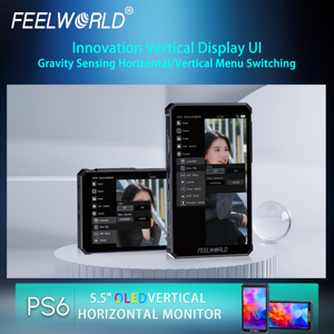 Feelworld ps6 5.5 "OLED màn hình 4K màn hình cảm ứng trên máy ảnh màn hình nhà máy trực tiếp dọc ngang màn hình hiển thị - Product Image 4