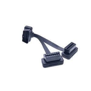 AOTAI 16Pin 9PIN OBD2 Cable de extensión plano 1 a <span class=keywords><strong>2</strong></span> hembra Splitter Auto herramienta de diagnóstico de coche - Product Image 5