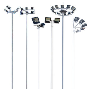 Lampadaire à mât haut Juming 10m 15m LED multi-têtes pour éclairage de terrains de football, de basketball, de places publiques et d'écoles - Product Image 3