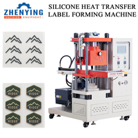 Machine automatique de formage de badges et étiquettes 3D en caoutchouc silicone, équipement de fabrication d'étiquettes en silicone par transfert thermique pour vêtements d'extérieur