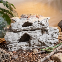 Caverne cachette pour reptiles, abri rond et durable pour baignade solaire, escalade et décoration paysagère