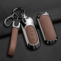 Étui de protection pour clé de voiture en alliage de zinc et cuir de haute qualité pour Leapmotor T03 S01 C11 C01, porte-clés et accessoires