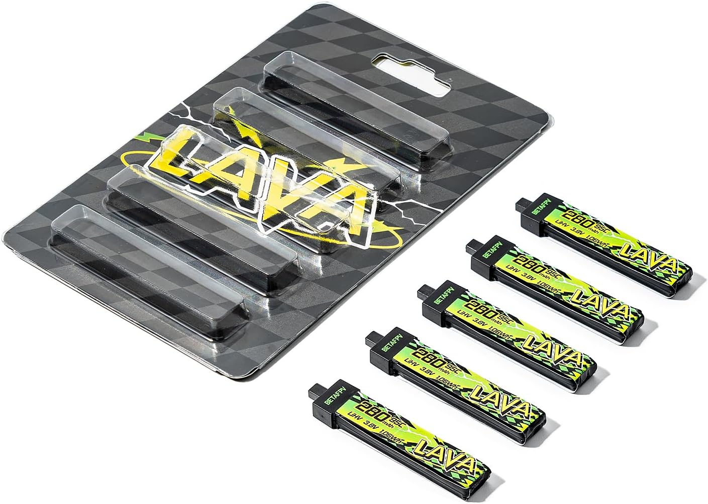 5 pièces 280 mAh