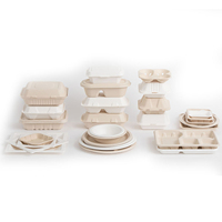 Platos Redondos de Bagazo Compostables Ecológicos en Oferta, Platos Desechables para Alimentos al por Mayor, Admite Tamaños Personalizados y Varias Formas