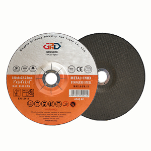 Disque <span class=keywords><strong>de</strong></span> meulage angulaire personnalisé 180*6*22.23mm haute dureté, à base <span class=keywords><strong>de</strong></span> résine d'aluminium, 80m/s, extra fin, GRD T27 - Product Image 1