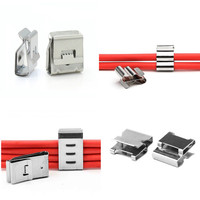 Câbles de gestion de câbles solaires HF, accessoires pour panneaux solaires en acier inoxydable, clips de montage solaire, clips de câbles solaires PV