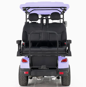 รถเข็นไฟฟ้าพรีเมียม โครงเหล็กกล้าคาร์บอน 4 ที่นั่ง แบตเตอรี่ลิเธียมแบบชาร์จไฟได้ มอเตอร์ 5 กิโลวัตต์ ความเร็ว 24 กม./ชม. 4 ล้อ รับน้ำหนักได้ 300 กก. 1500 - Product Image 5