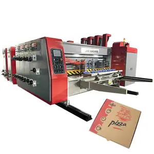 Automatic Corrugated Carton Box Printing Full Automatic 4 Color Flexo Die Cutting Slotting And Printing Machine