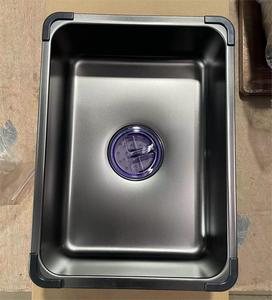 뜨거운 판매 단일 그릇 기능성 304 블랙 스테인레스 스틸 언더마운트 수제 주방 싱크 - Product Image 6