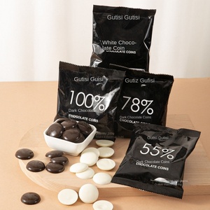 Tiền sô cô la đen trắng cao cấp 100% chip nướng bơ ca cao nguyên chất để trang trí bánh, bánh quy, món tráng miệng - Product Image 2